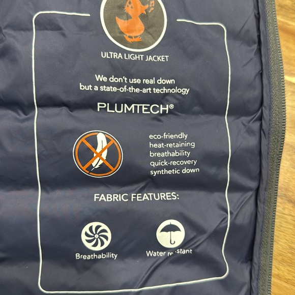 Nwot Save The Duck Mens Ultra Light weight Jacket XL - Picture 4 of 5